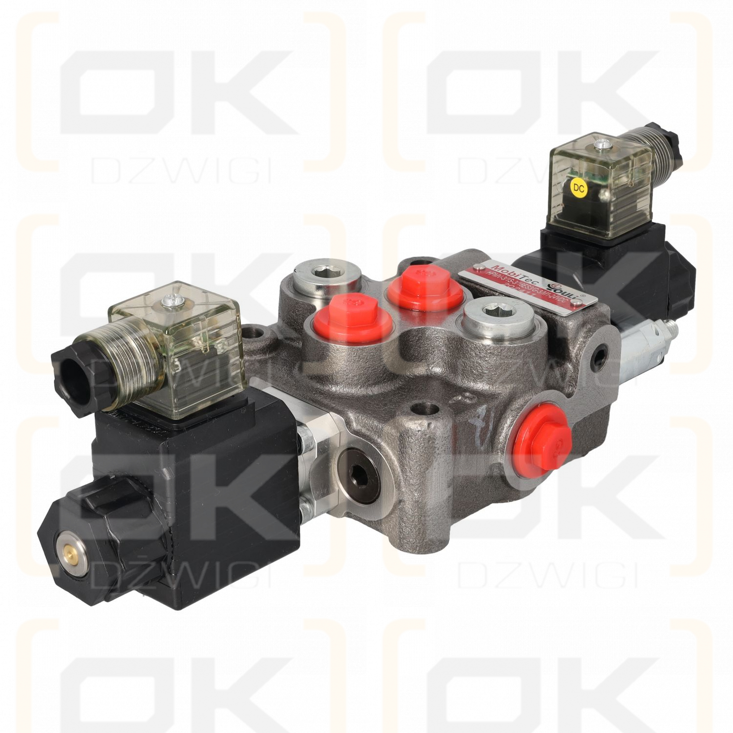 Monoblock distributor. 45l/min G3/8"; 1-section; slide 1; electric 24V; side B: electric